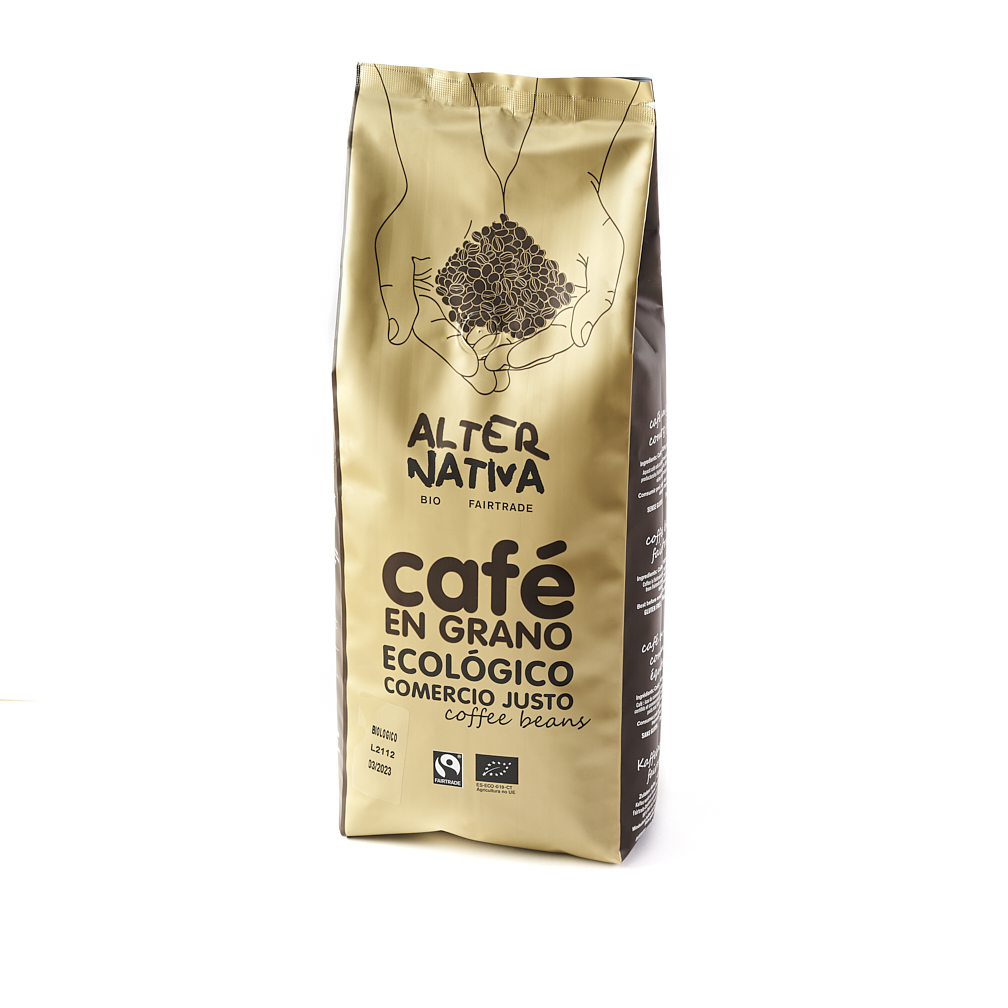 Café natural en grano ecológico 500gr